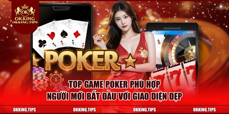 Top game Poker phù hợp người mới bắt đầu với giao diện đẹp