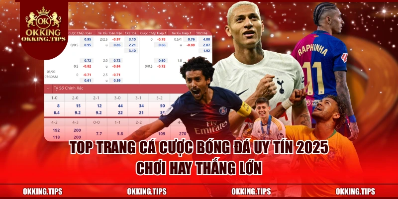 Top Trang Cá Cược Bóng Đá Uy Tín 2025
